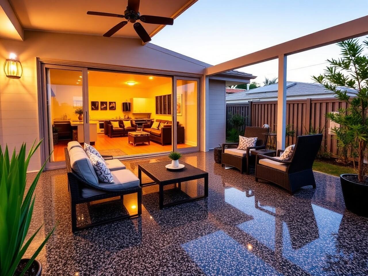 Residential alfresco epoxy